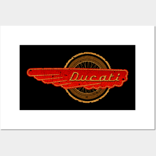 Ducati Vintage Motorcycles Italy Posters and Art